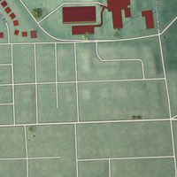 Second close-up of the map of Levindale, Maryland print showing more streets and buildings