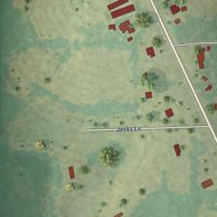 Second close-up of the map of Libertyville, Alabama print showing more streets and buildings