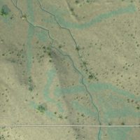 Second close-up of the map of Likely, California print showing more streets and buildings