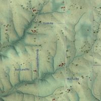 Second close-up of the map of Lima, Grant County, Wisconsin print showing more streets and buildings