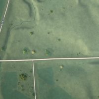 Second close-up of the map of Lindy, Nebraska print showing more streets and buildings