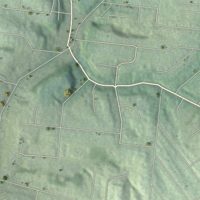 Second close-up of the map of Linwood, Ohio print showing more streets and buildings
