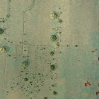 Second close-up of the map of Livonia Center, New York print showing more streets and buildings