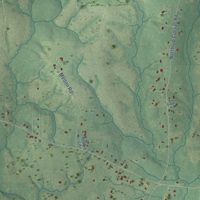 Second close-up of the map of Lizana, Mississippi print showing more streets and buildings
