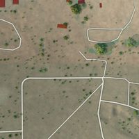 Second close-up of the map of Loco Hills, New Mexico print showing more streets and buildings