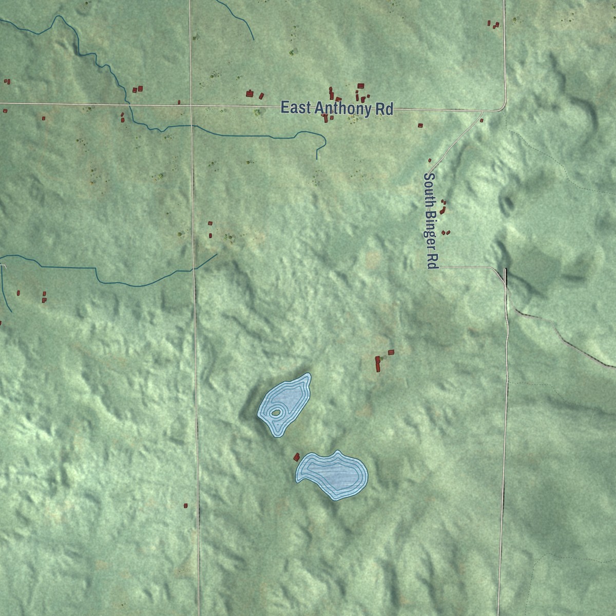 Second close-up of the map of Logan, Mason County, Michigan print showing more streets and buildings