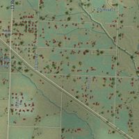 Second close-up of the map of Loma, Colorado print showing more streets and buildings
