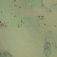 Second close-up of the map of Lone Star, Colorado print showing more streets and buildings