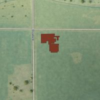 Second close-up of the map of Longview, Illinois print showing more streets and buildings