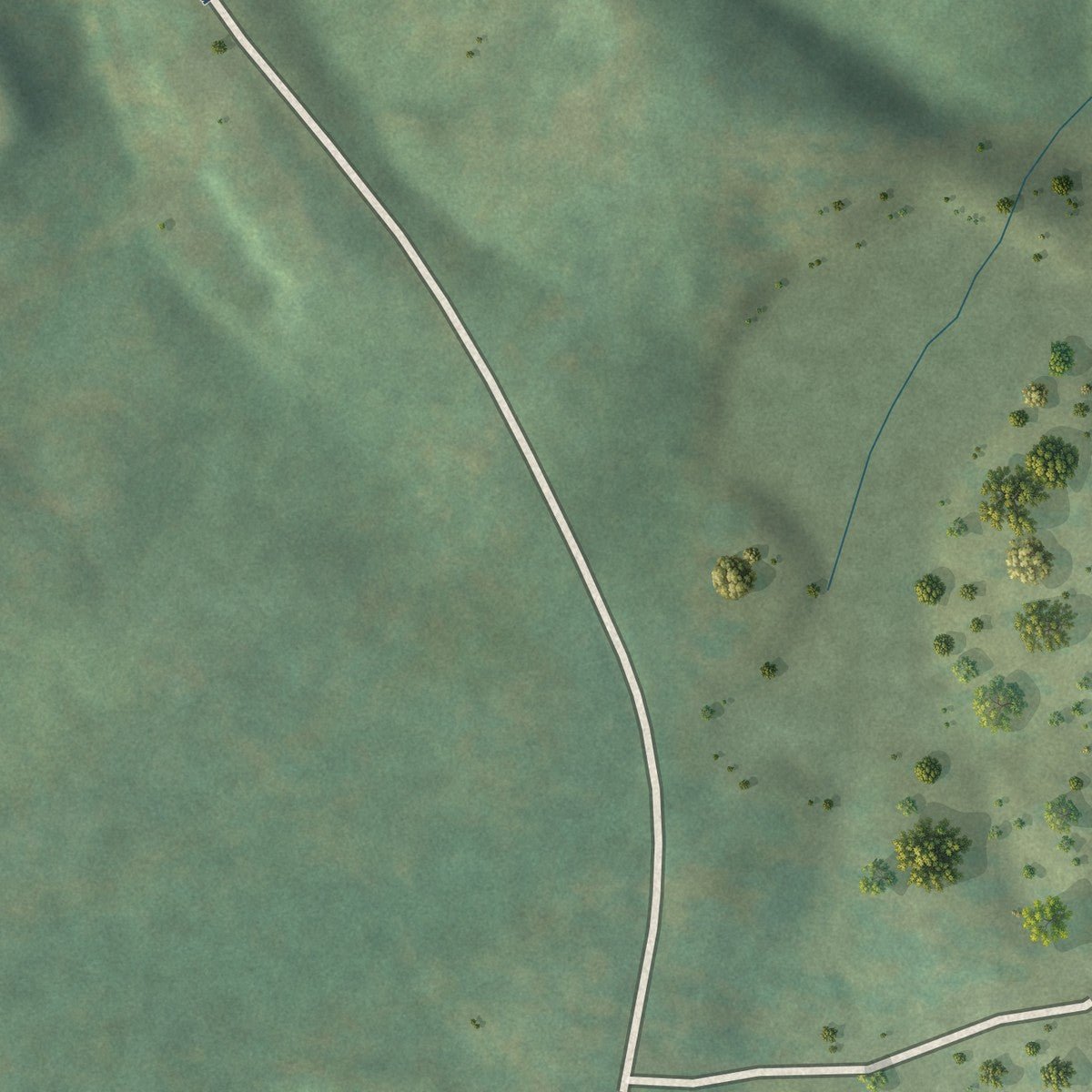 Second close-up of the map of Lonsdale, Arkansas print showing more streets and buildings