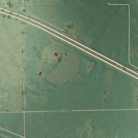Second close-up of the map of Loomis, Michigan print showing more streets and buildings