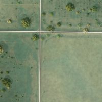 Second close-up of the map of Loraine, North Dakota print showing more streets and buildings