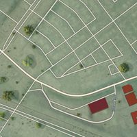 Second close-up of the map of Lucille Park, Maryland print showing more streets and buildings