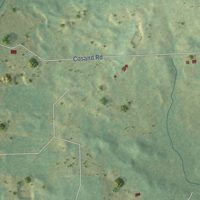 Second close-up of the map of Lupton, Michigan print showing more streets and buildings