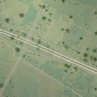 Second close-up of the map of Lydia, Louisiana print showing more streets and buildings