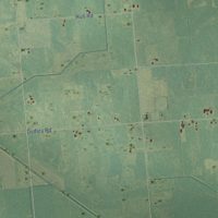 Second close-up of the map of Lynn, Michigan print showing more streets and buildings