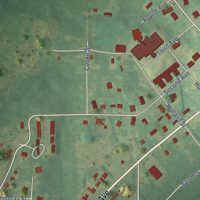 Second close-up of the map of Maben, Mississippi print showing more streets and buildings