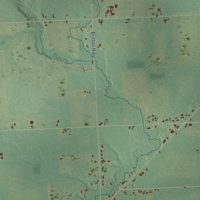 Second close-up of the map of Macon, Michigan print showing more streets and buildings