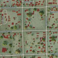 Second close-up of the map of Manila, Utah print showing more streets and buildings