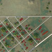 Second close-up of the map of Mansfield, Washington print showing more streets and buildings