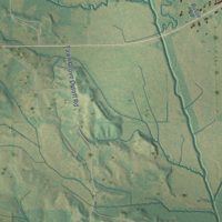 Second close-up of the map of Mantachie, Mississippi print showing more streets and buildings