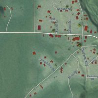 Second close-up of the map of Maple Falls, Washington print showing more streets and buildings