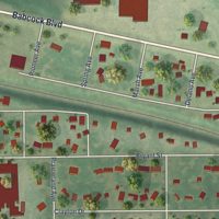 Second close-up of the map of Maple Plain, Minnesota print showing more streets and buildings