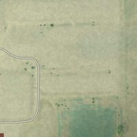 Second close-up of the map of Maple River Colony, North Dakota print showing more streets and buildings