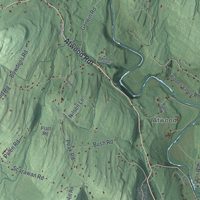 Second close-up of the map of Marbletown, New York print showing more streets and buildings
