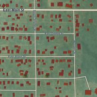 Second close-up of the map of Marcellus, Michigan print showing more streets and buildings