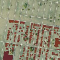Second close-up of the map of Marine Villa, Missouri print showing more streets and buildings