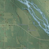 Second close-up of the map of Marion, Juneau County, Wisconsin print showing more streets and buildings