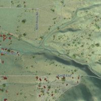 Second close-up of the map of Marion, Utah print showing more streets and buildings