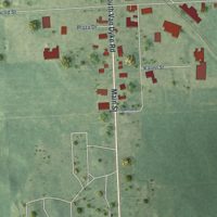 Second close-up of the map of Marlette, Michigan print showing more streets and buildings