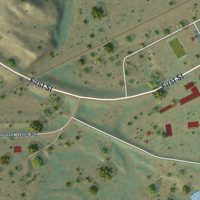 Second close-up of the map of Marmarth, North Dakota print showing more streets and buildings