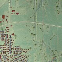 Second close-up of the map of Marshall, Illinois print showing more streets and buildings