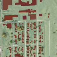 Second close-up of the map of Marshall Terrace, Minnesota print showing more streets and buildings
