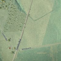 Second close-up of the map of Marshallville, Georgia print showing more streets and buildings