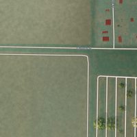 Second close-up of the map of Martha, Oklahoma print showing more streets and buildings