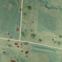 Second close-up of the map of Marthaville, Louisiana print showing more streets and buildings