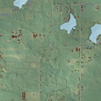Second close-up of the map of Martin, Allegan County, Michigan print showing more streets and buildings