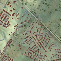 Second close-up of the map of Massanetta Springs, Virginia print showing more streets and buildings