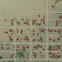 Second close-up of the map of Maxwell, New Mexico print showing more streets and buildings
