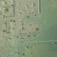 Second close-up of the map of Maybee, Michigan print showing more streets and buildings