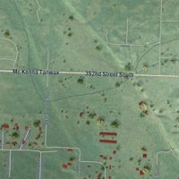 Second close-up of the map of McKenna, Washington print showing more streets and buildings