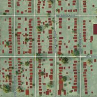 Second close-up of the map of McKinley, Minneapolis, Minnesota print showing more streets and buildings