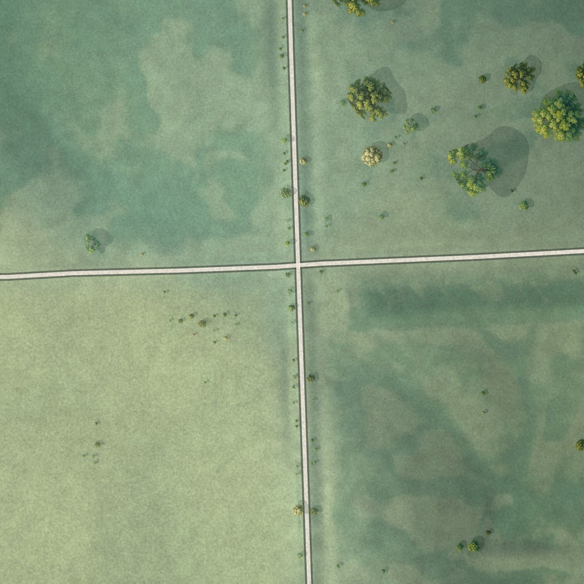 Second close-up of the map of McLean, Nebraska print showing more streets and buildings