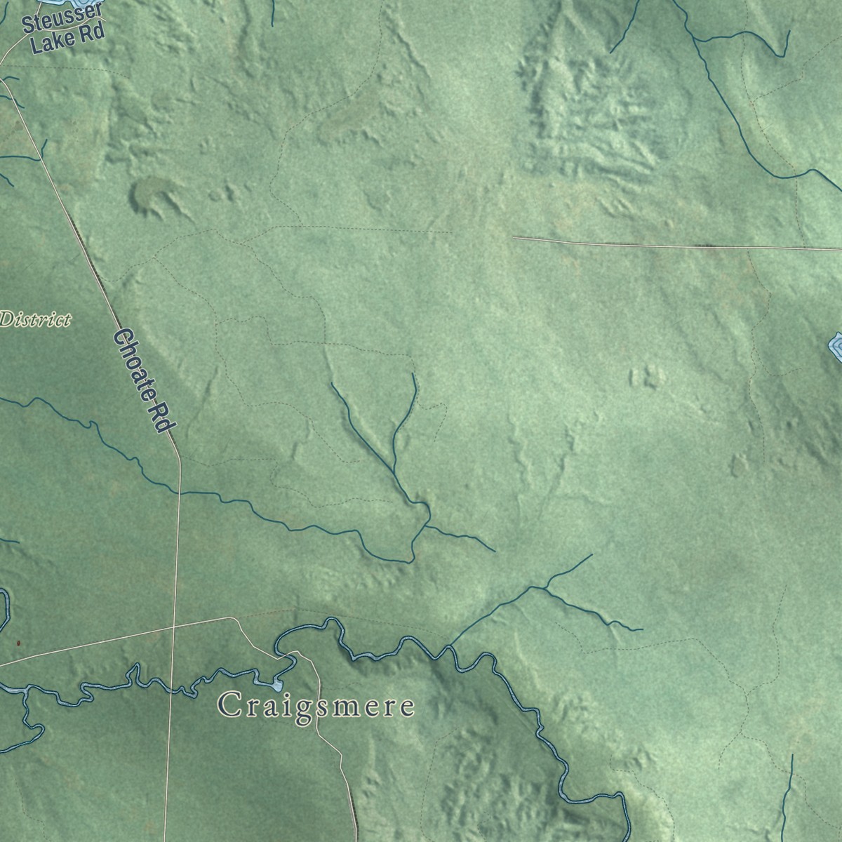 Second close-up of the map of McMillan, Ontonagon County, Michigan print showing more streets and buildings
