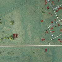 Second close-up of the map of Mead, Oklahoma print showing more streets and buildings