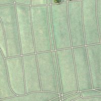 Second close-up of the map of Medfield, Maryland print showing more streets and buildings